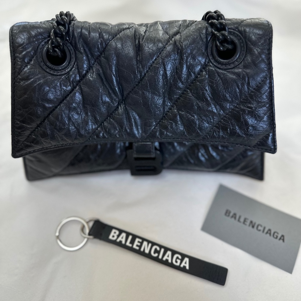 Balenciaga Crush Small Quilted Chain Bag 100% authentic or Money Back!
